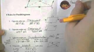 Section 7.2:  Properties of Parallelograms