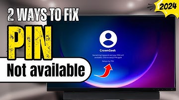 2 Ways to FIX "Something happened and your PIN isn