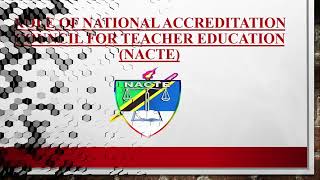 Quality Urance In Education Ep National Accreditation Council Nacte