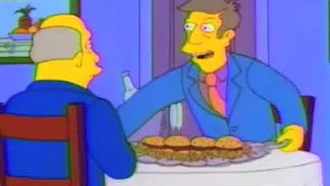 Steamed Hams but Skinner doesn't lie about his roast being ruined and purchases fast food
