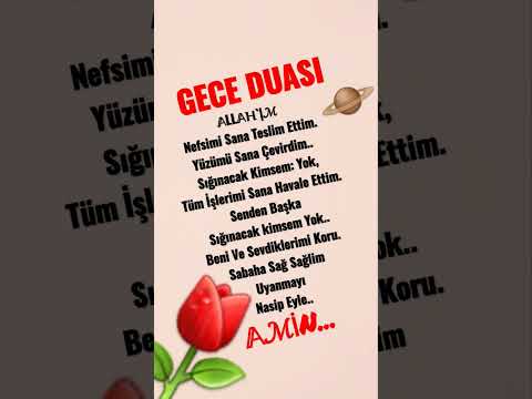 Gece Duası #dua