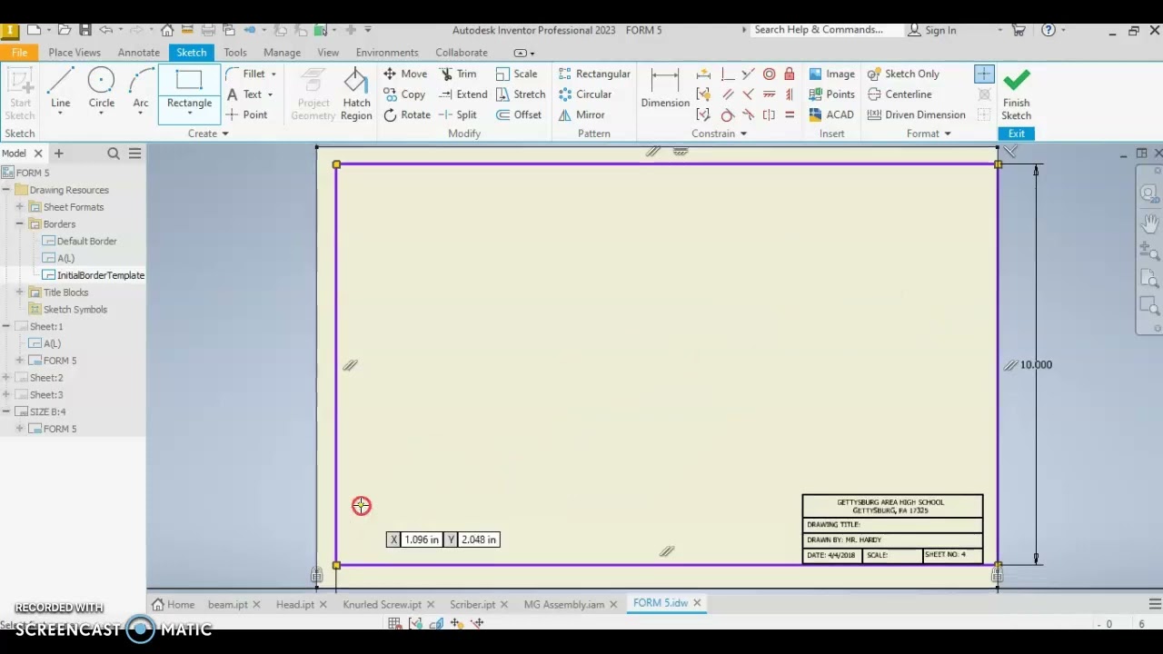 Creating a Size B Layout & Border - YouTube