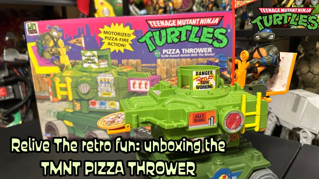 ピザ職人　フィギュア Relive the Retro Fun: Unboxing the TMNT Pizza Thrower!