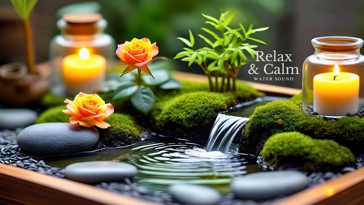 Water Calm Instruments Soothing Relaxation Music & Water Sounds 🌱 Calm Mind, Anxiety Relief ...