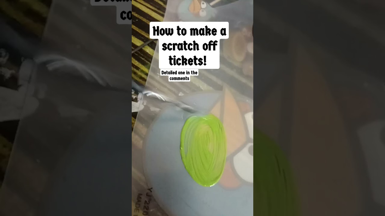 hiw to make a scratch off ticket!