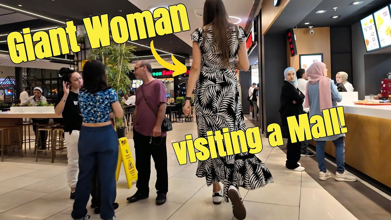 7ft Tall Woman Stuns Everyone at a Mall in Turkey