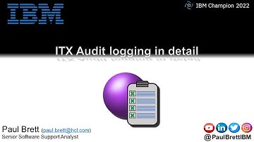 ITX Audit logging in detail