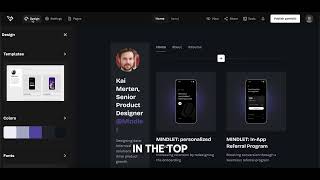 How to change your template in UXfolio