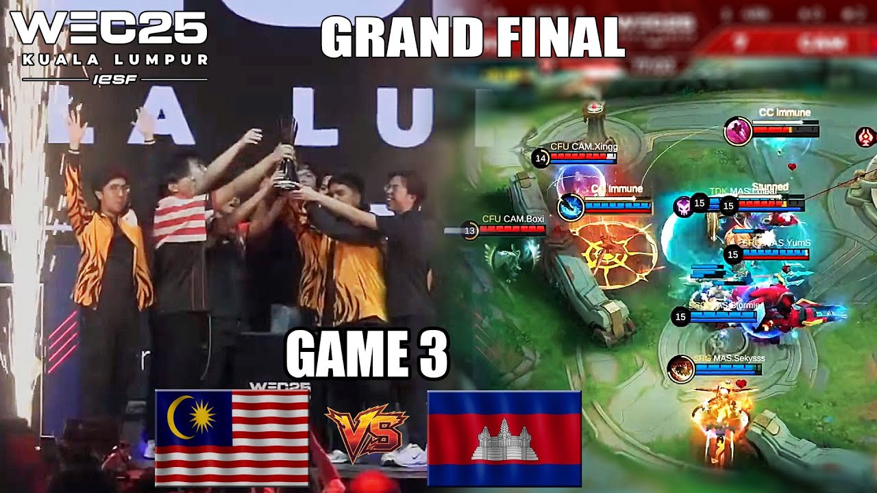Malaysia vs Cambodia Game 3 - Grand Final IESF WEC 2025