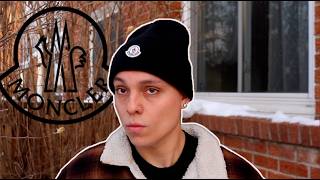 BEST DESIGNER HAT?! Moncler Black Logo Cotton Beanie (Review)