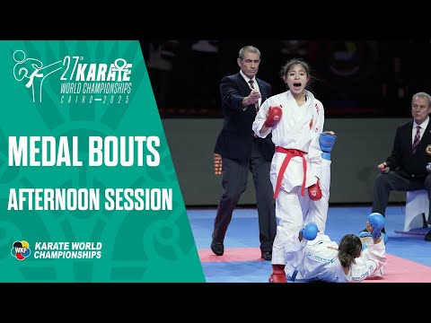 Karate World Championships Final And Bronze Medals Bouts Afternoon Session 