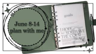 Amazon Basics 6 ring planner June 8-14 plan with me