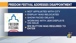 Cedar Rapids Freedom Festival addresses disappointment over fireworks display