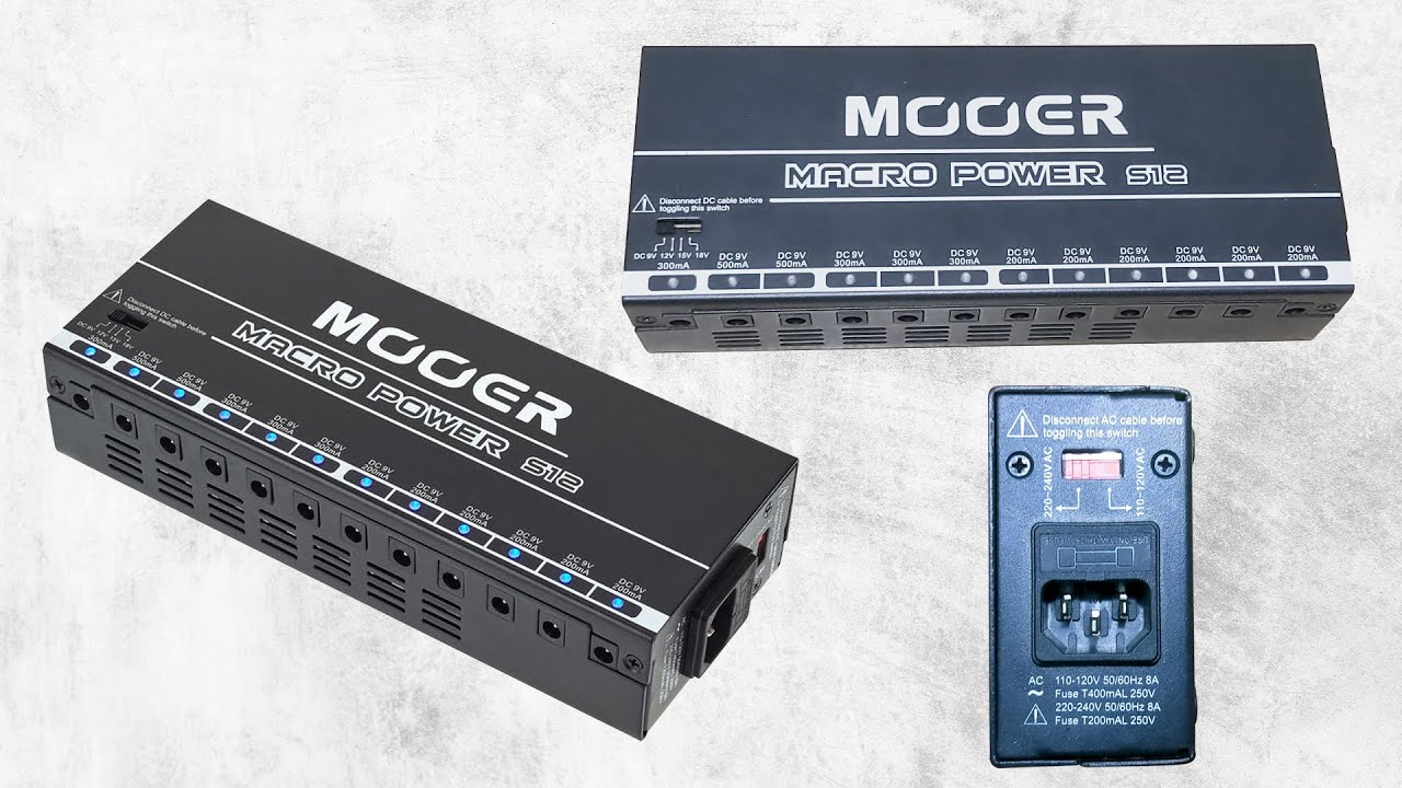 Mooer Macro Power S12 | Professional Pedalboad Power Supply - YouTube