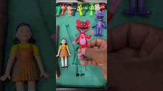 Squid Game Doll with Two KatNap Characters on a Tree #sguidgame #sonic #toys