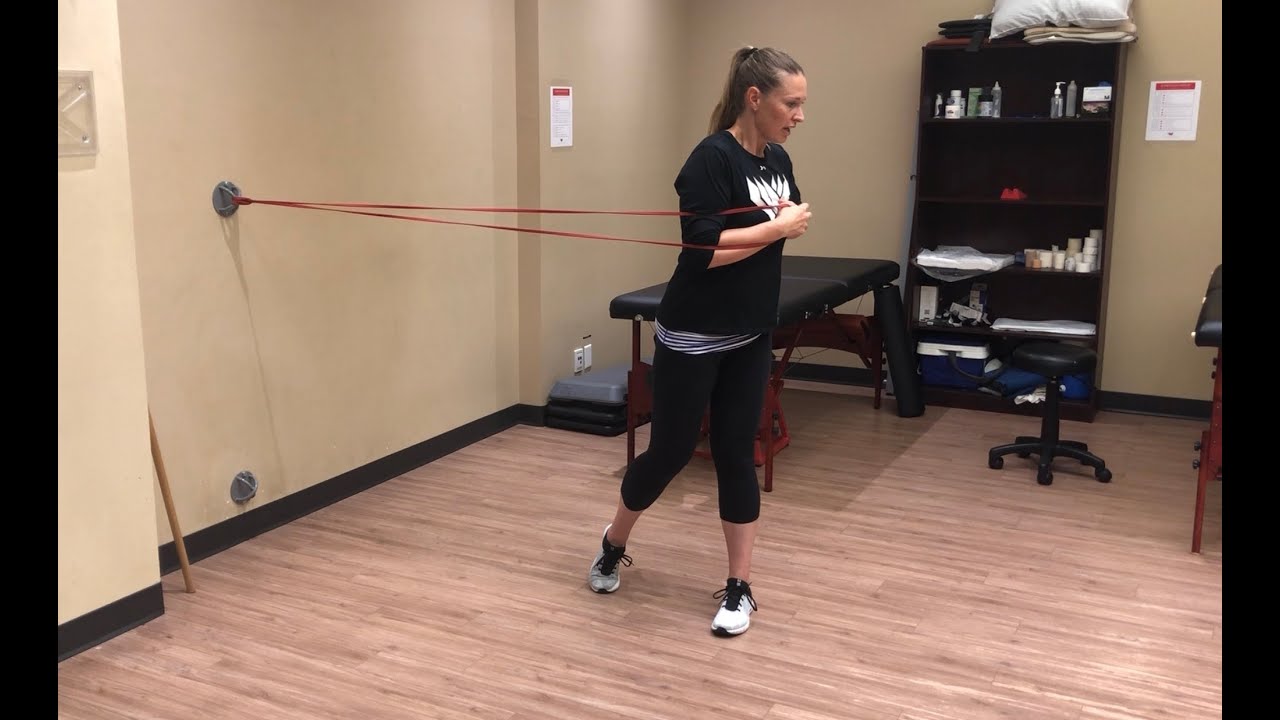 Closed chain hip internal rotation version 1 YouTube