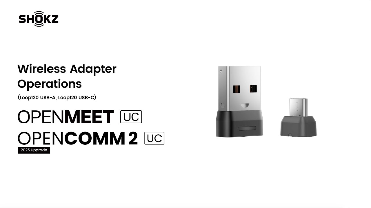 Shokz OpenComm2 UC｜Wireless Adapter Operations - YouTube