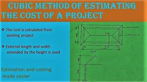 CUBIC CONTENT METHOD OF ESTIMATING COST OF A PROJECT