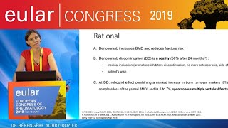 EULAR 2019 - Press conference:  Loss prevention of bone mineral density in post-menopausal women