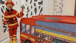 Elif itfaiyeci oldu , eğlenceli çocuk videosu , toys unboxing