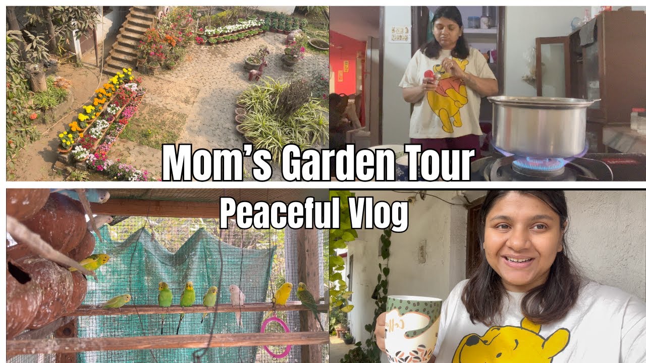 Mommy Garden tour | A Peaceful Day after a very long | Home Vlog | New Mom Life 