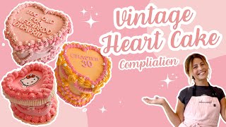 Satisfying Un-Edited Cake Decorating | Vintage Lambeth Cakes! [AMSR] [No Talking] [No Music]