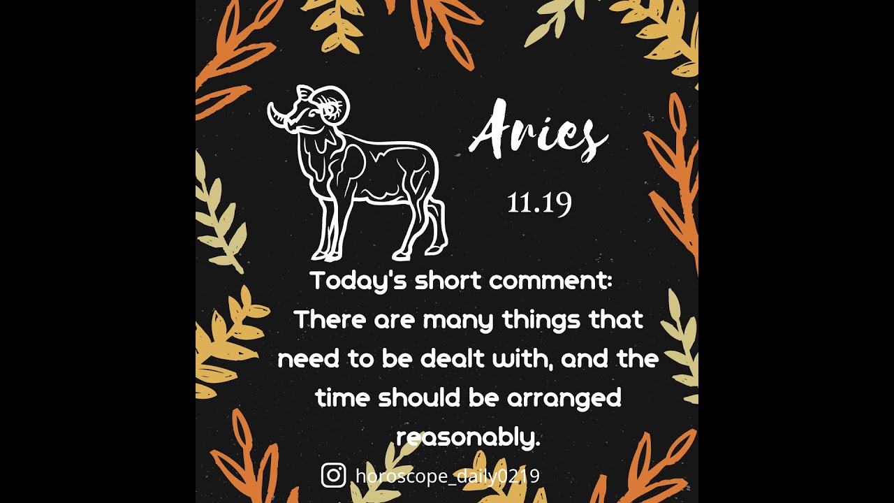 Aries November 2021 Horoscope for today | 