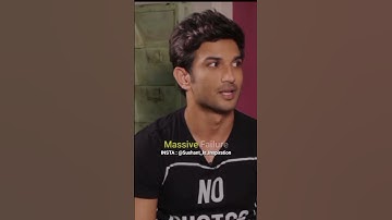 Failures Extremely Important !! Sushant Singh Rajput Interview Motivational Whatsapp Status #Shorts