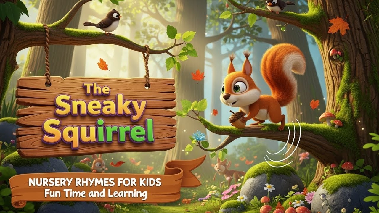 Хитрая белка 🐿️🌰 – Забавная песенка-головоломка для детей! 🎵✨