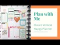 Plan with Me - Classic Vertical Happy Planner with Productivity Stickers - Decorating for Feb 1-7