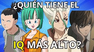 Los 10 Personajes MÁS INTELIGENTES del ANIME (Con IQ)