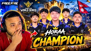 Cr7horaa Reaction Free Fire World Series Nepal Fall 2026 | CHAMPION horaa esports #horaa #reaction  screenshot 5