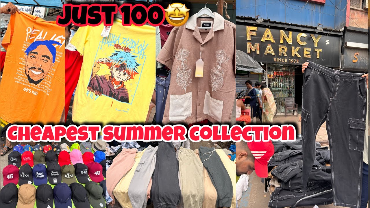 FANCY MARKET SUMMER COLLECTION | CHEAPEST TSHIRT MARKET IN KOLKATA- KHIDIRPUR FANCY MARKET WHOLESALE