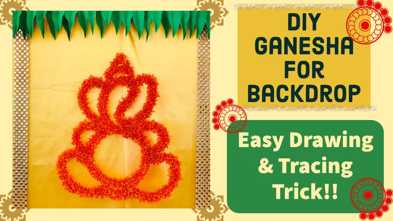 How to make DIY Ganesha For Traditional Backdrop Decoration Easy