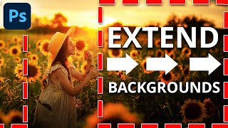 How To Extend Backgrounds In Photoshop - (NEW Best Methods)