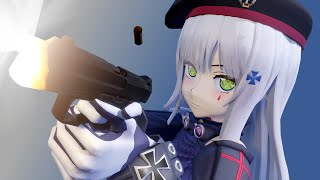 HK416(gfl) but she not using her HK416
