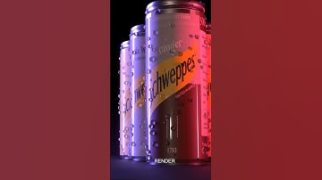 Viewport vs Render - Commerical Drink Product #blender #3dcommercial  #productcommercial #3d
