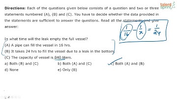 Data Sufficiency | Advanced Example 6 and 7 | Quantitative Aptitude | TalentSprint Aptitude Prep