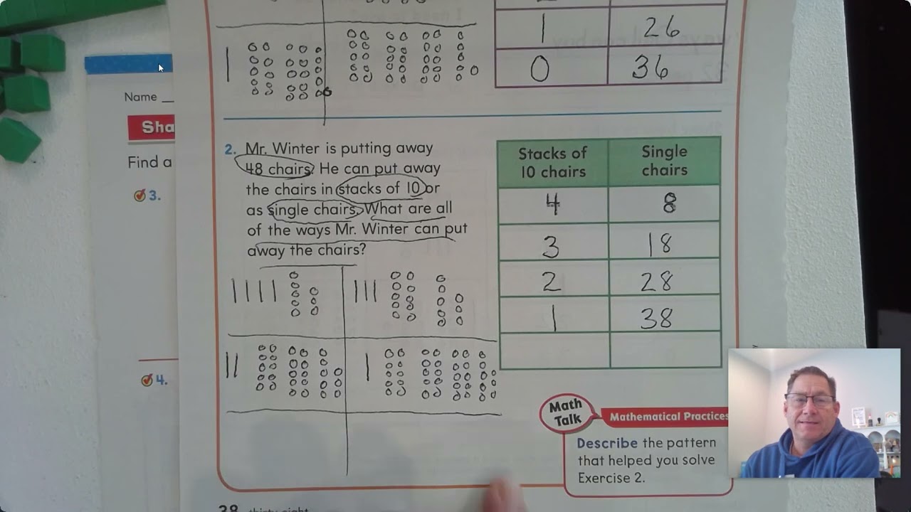 2nd Grade GO Math Lesson 1.7 Problem Solving: Tens and Ones pages 37-40