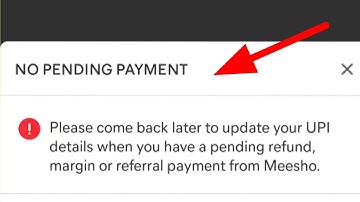 Meesho My Bank & UPI Details Change No Pending Payment Problem Solve