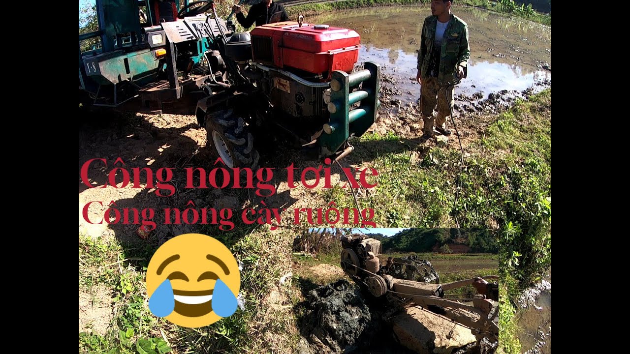 Xe công nông tơi kéo Xe công nông cày ruộng