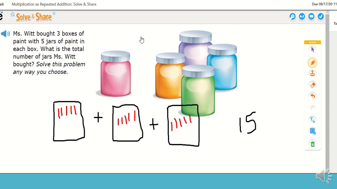 Monitoring student thinking on the Solve and Share using enVision digital platform