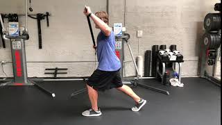 Staggered Stance Cable Resisted Cookbar Lift and Press - Cable Lateral