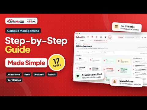 Campus Management (V1) Made Simple: Step-by-Step Guide in 17 Steps | CloudMaERP