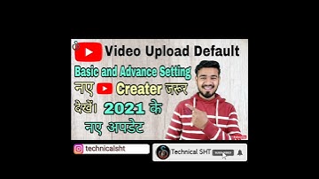 YouTube Studio Upload Default Basic and Advance Setting | Default Discription Title #YouTube #Shorts