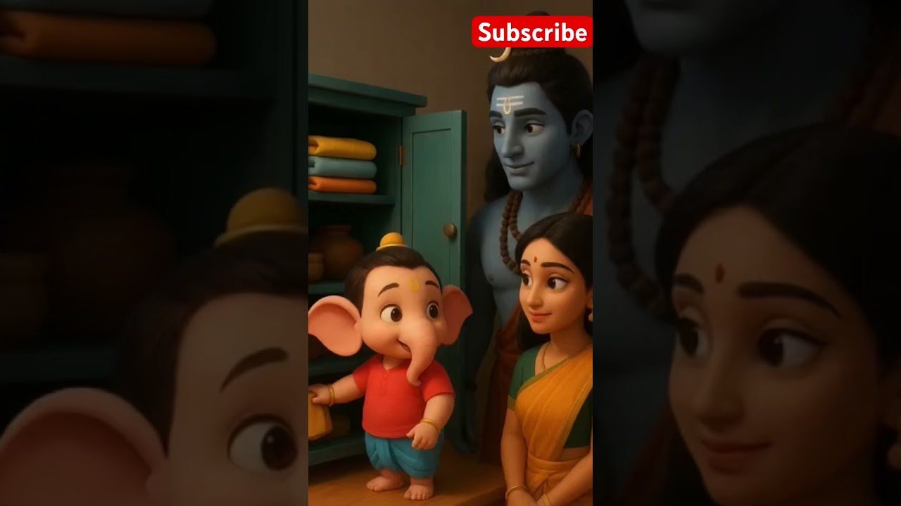 Ganesha Cleaning His Cupboard | Shiva Parvati Family Moment! 