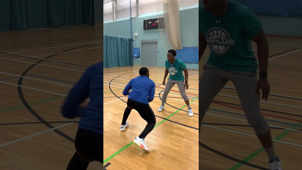 Louis with the trademark step-back 3! 