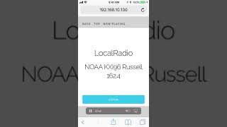 LocalRadio - RTL-SDR Software for macOS - Demo on iPhone