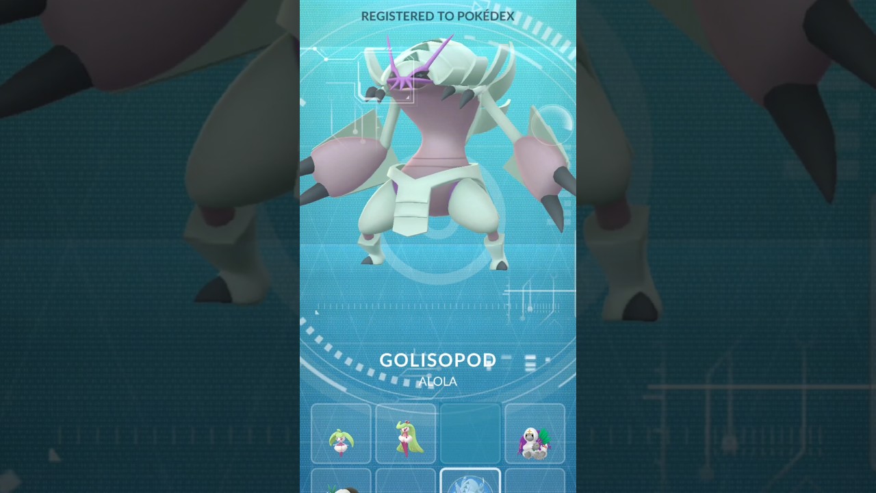 First Evolve Wimpod-Golisopod, CP 399 Level Up to CP 2579!!