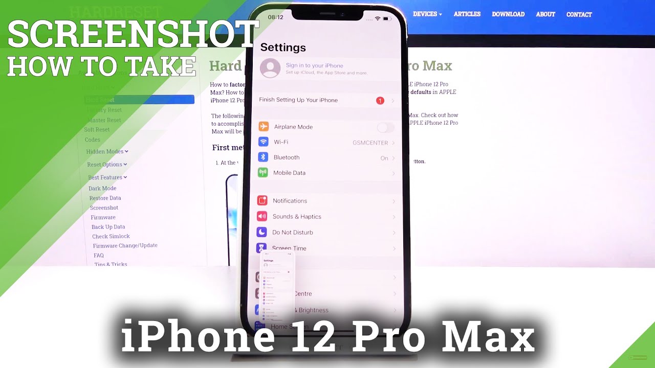 How To Take Screenshot On Iphone 12 Pro Max Save Share Screenshot Youtube